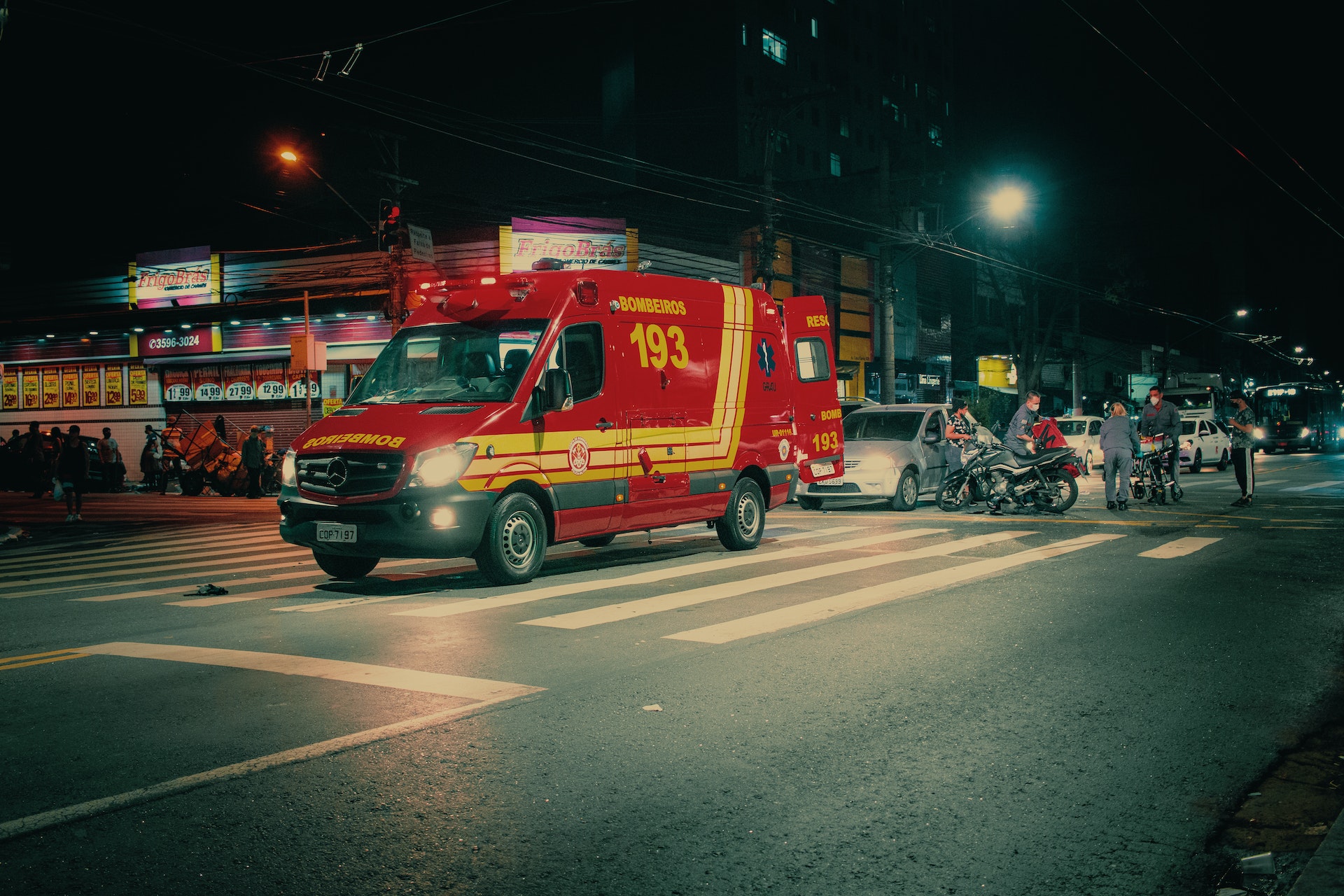 ambulance-car-on-city-road-at-night