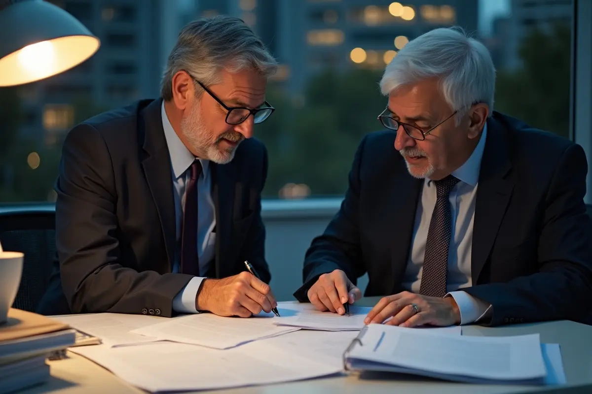 business owner reviewing retail lease terms with legal support